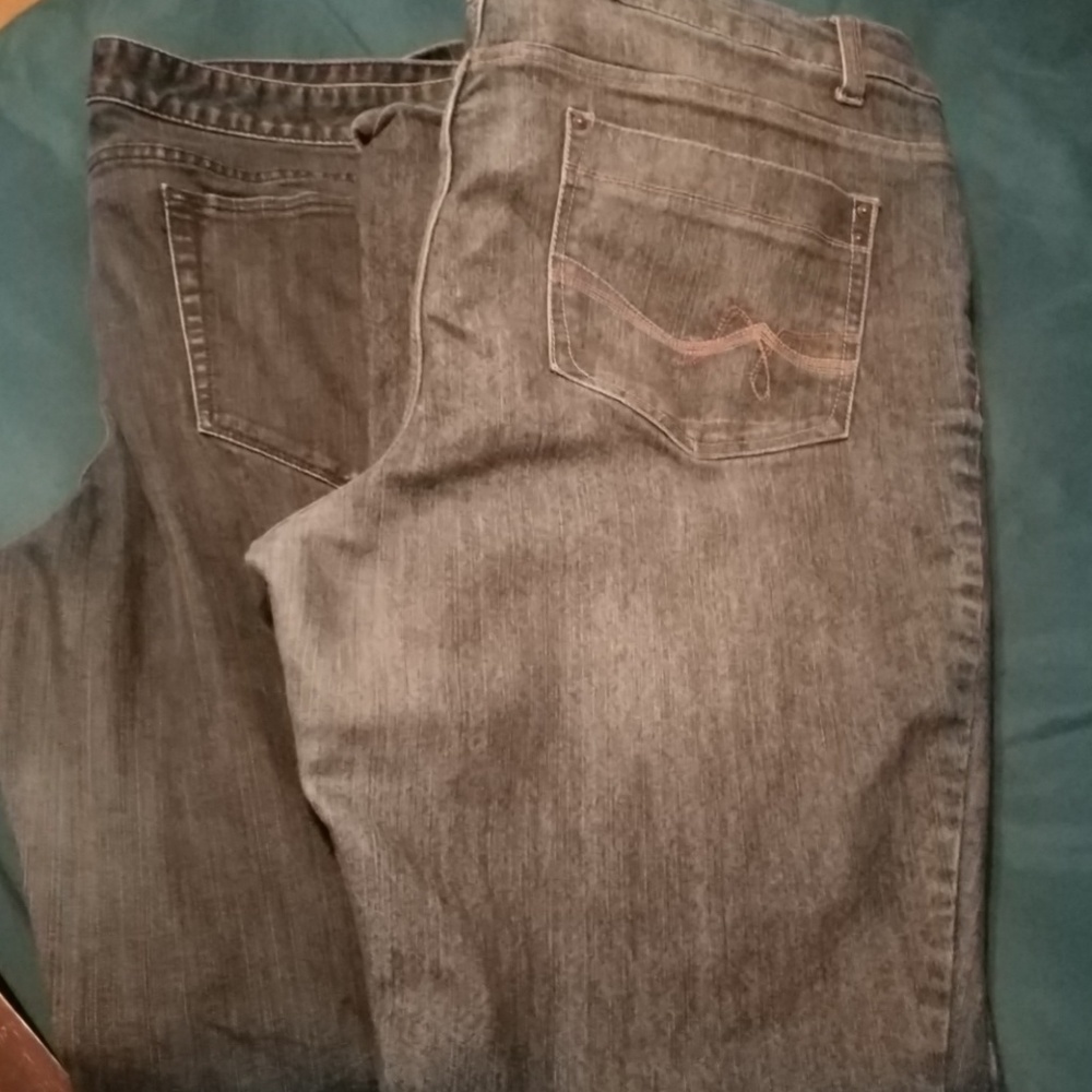 Two pairs of denim jeans - Size 18